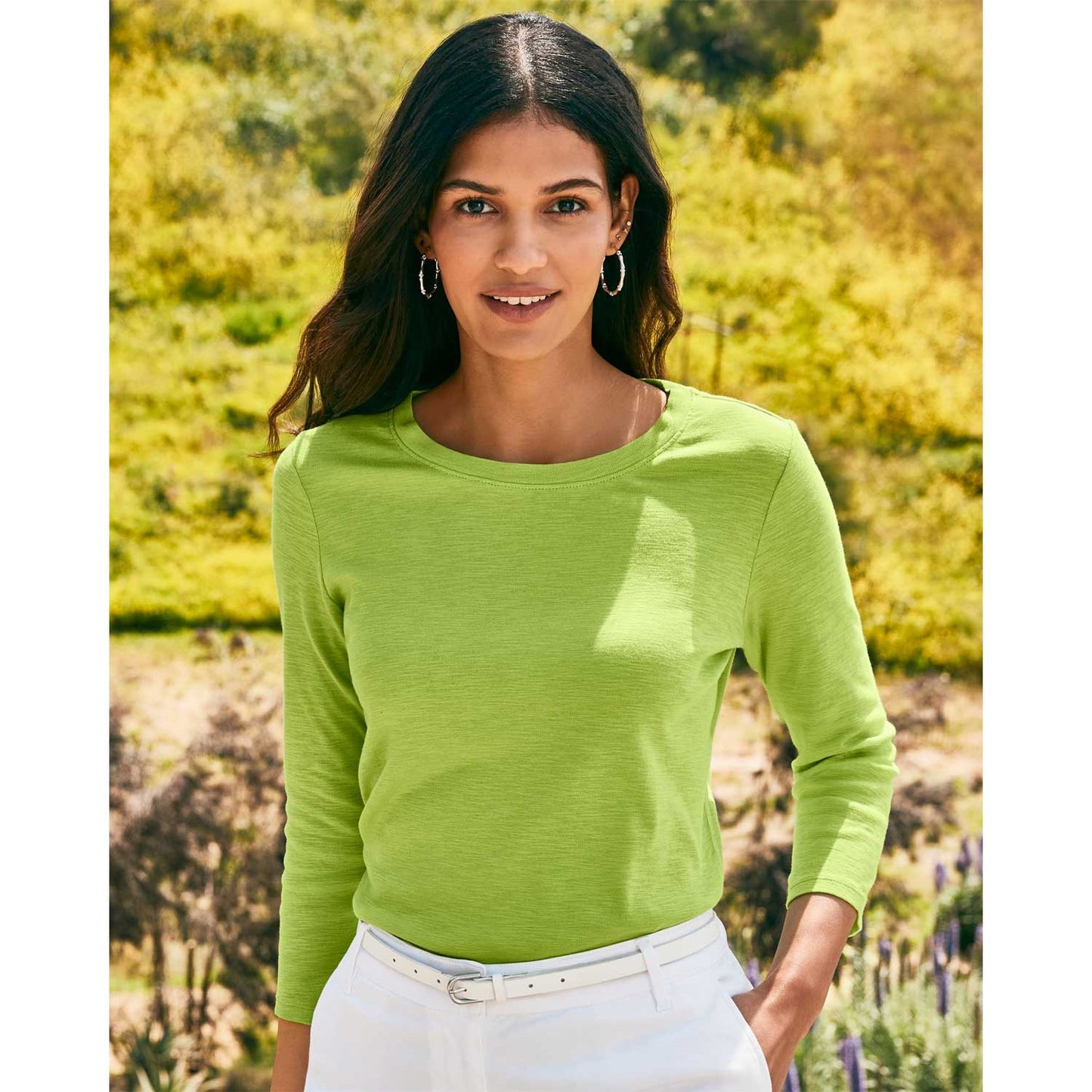 Tommy Bahama Ashby Isles Rib 3/4 Sleeve Tee