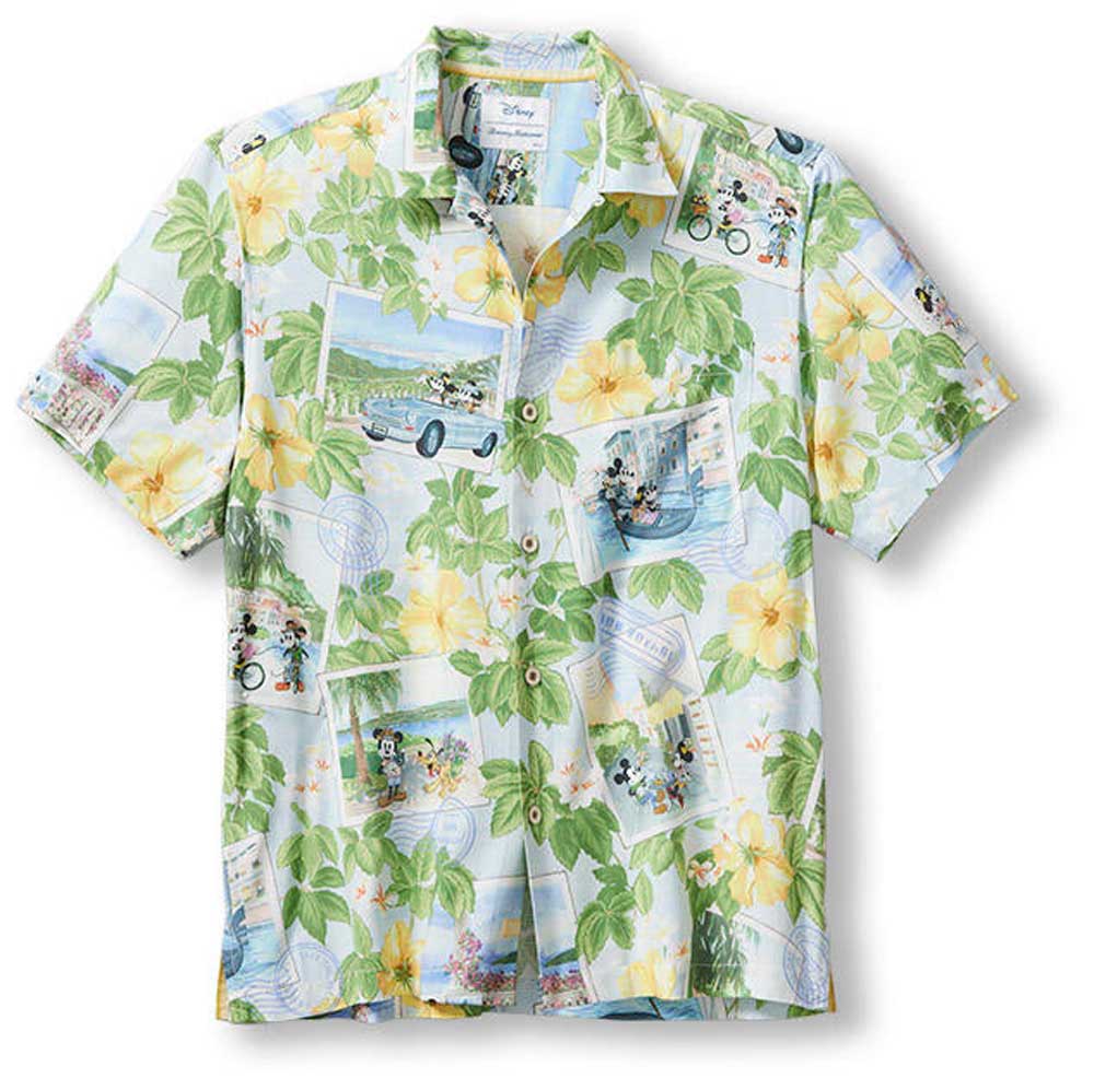 Tommy Bahama Disney Postcard To Paradise Camp Shirt - Continental