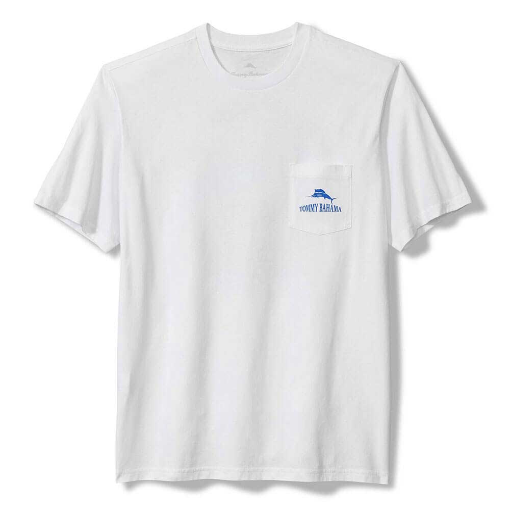 Tommy Bahama Primetime Match Up Pocket Tee T-Shirt - White - BeachToBlvd