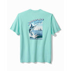 Tommy Bahama Resistance Training Graphic T-Shirt - Blue Swell Heather - BeachToBlvd