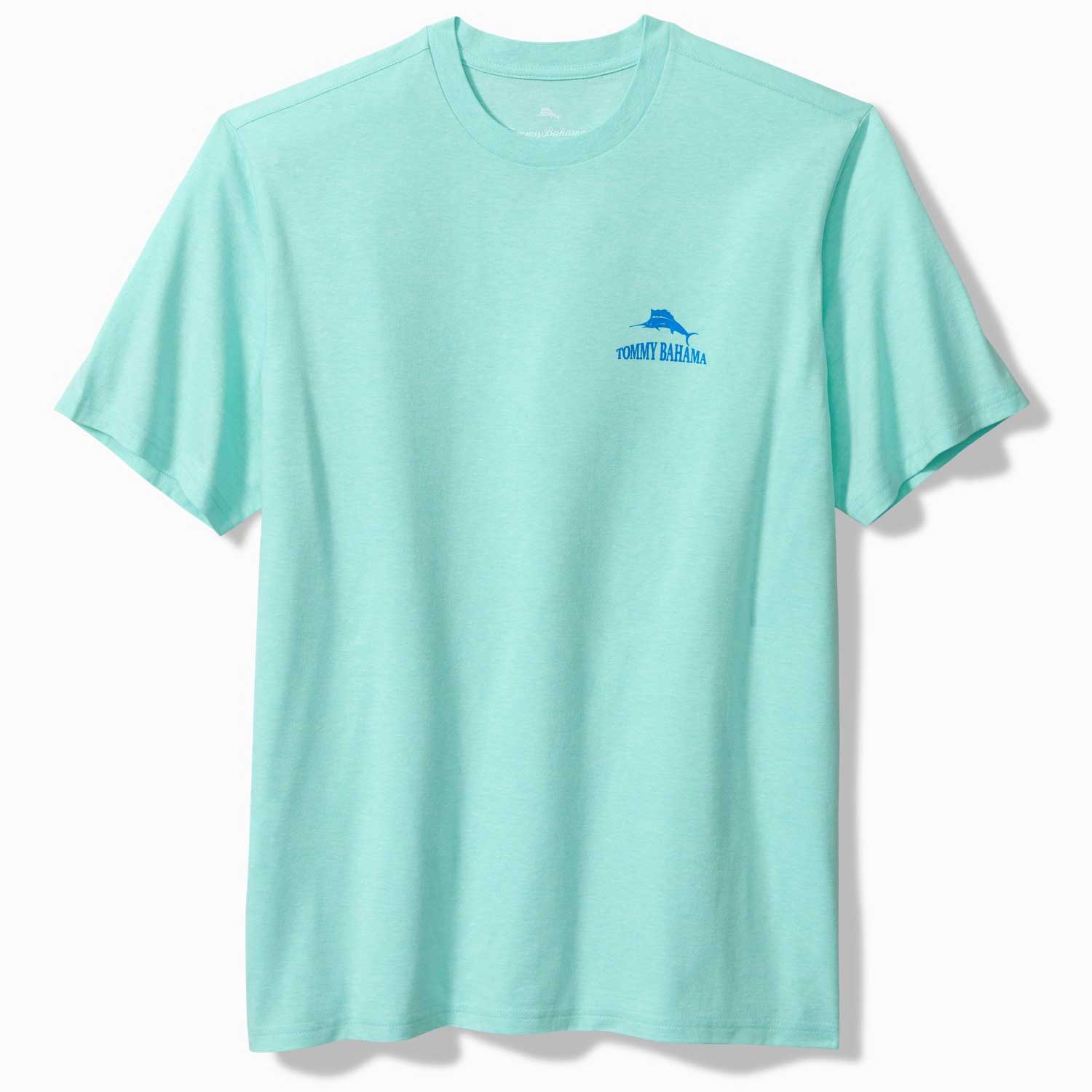 Tommy Bahama Resistance Training Graphic T-Shirt - Blue Swell Heather - BeachToBlvd