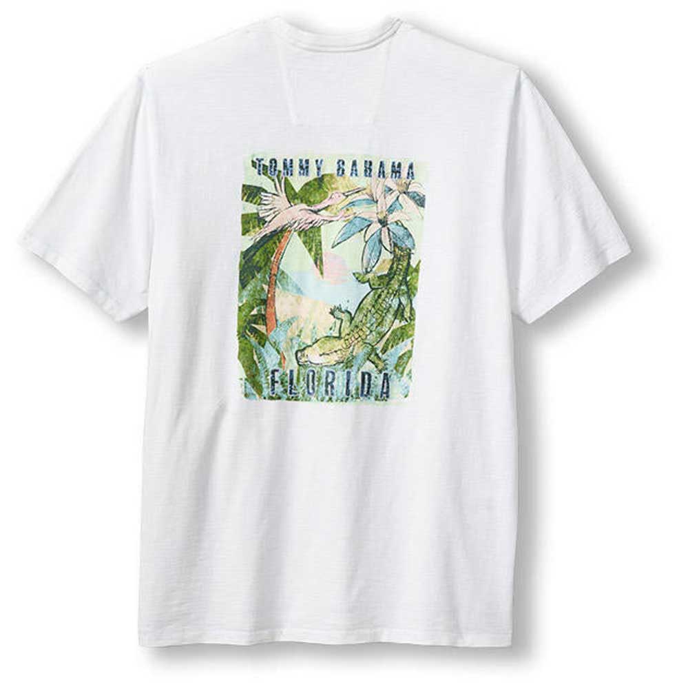 Tommy Bahama Later Gator Lux Tee T-Shirt - White - BeachToBlvd