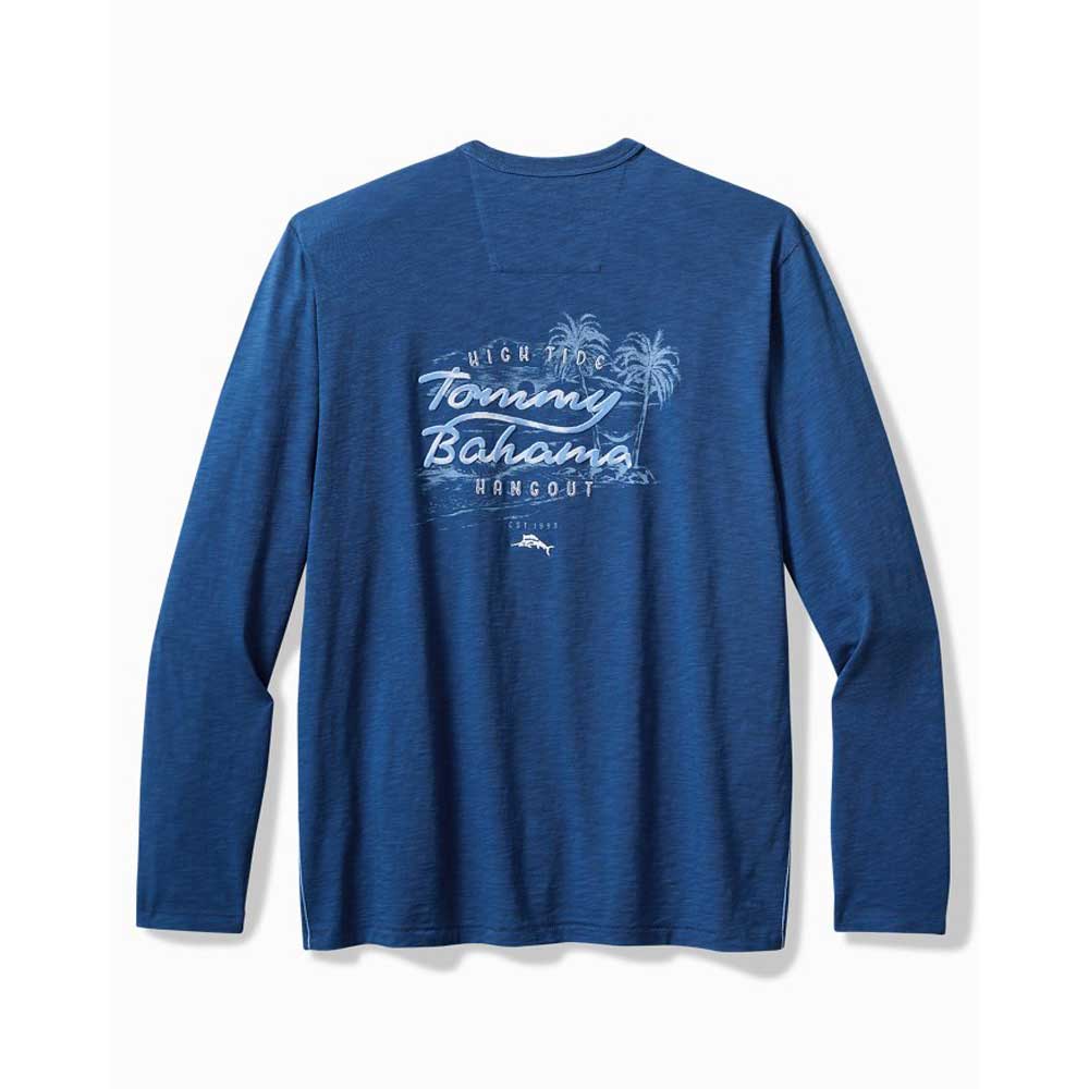 Tommy Bahama High Tide Hangout Luxe Long Sleeve Tee - Dark Blue Muse