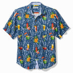 Tommy Bahama Tide One On Silk Camp Shirt - Dockside Blue - BeachToBlvd