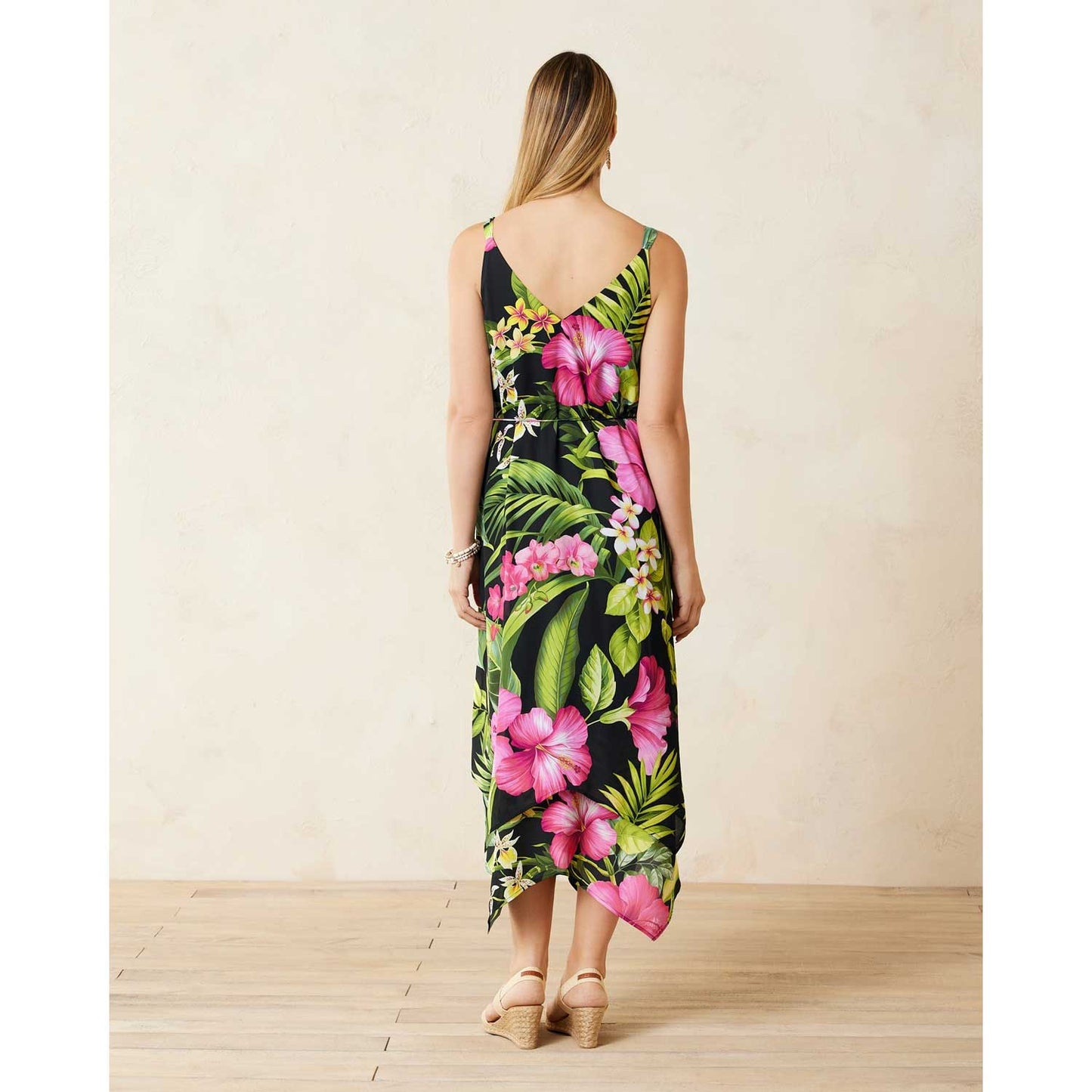 Tommy Bahama Grand Villa Sleeveless Midi Dress - Black