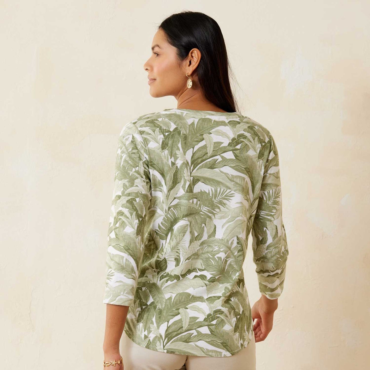 Tommy Bahama Ashby Isles Palma Toile 3/4-Sleeve T-Shirt - Shaded Spruce