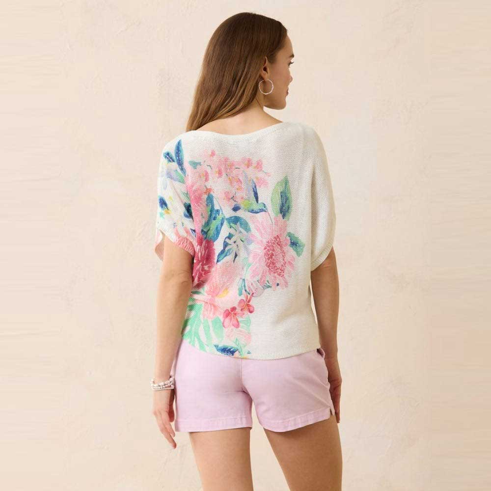 Tommy Bahama Perfectly Paradise Short-Sleeve Dolman Sweater - White