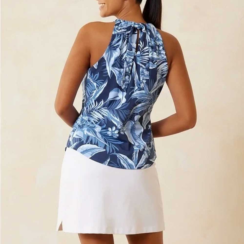 Tommy Bahama Aubrey Gulf Shore Gardens IslandZone® Halter Top Island Navy