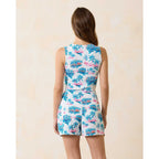 Tommy Bahama Island Cays Tropical Oasis Beach Wrap Romper - White - BeachToBlvd