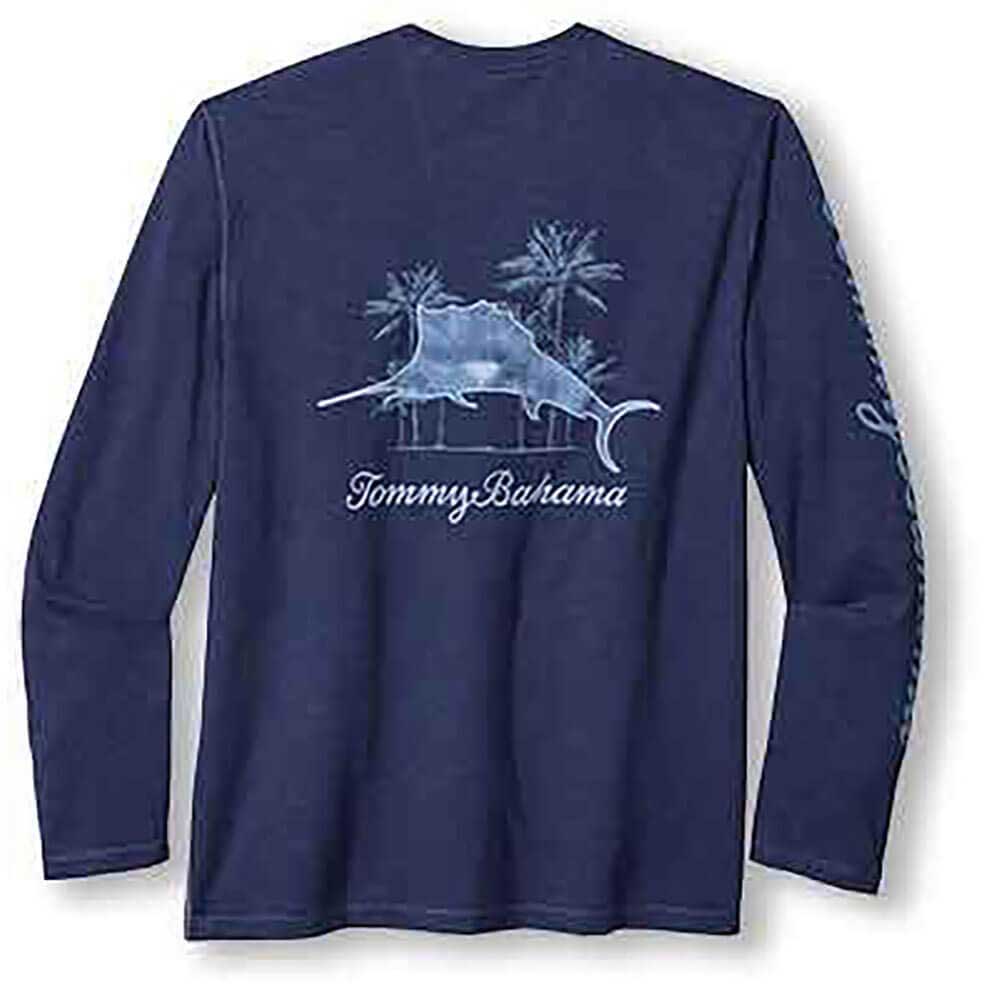 Tommy Bahama Azul Palms Lux Long Sleeve T-Shirt - Island Navy