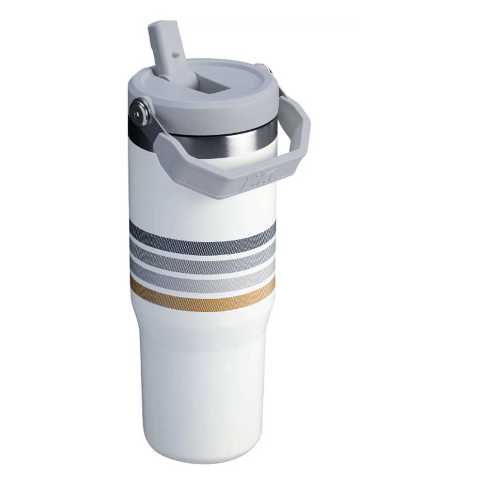 Stanley The Varsity Iceflow Flip Straw Tumbler 30 oz - Cream Ash Stripe