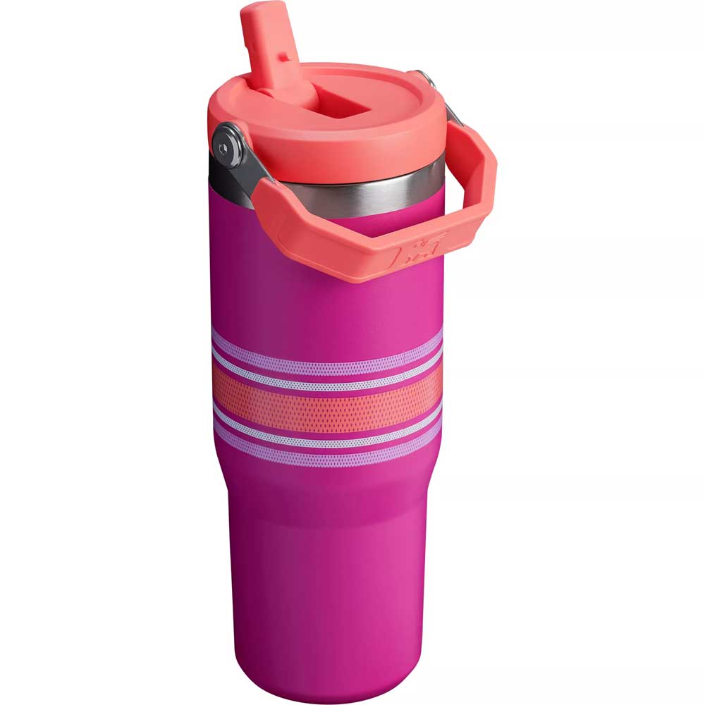 Stanley The Varsity Iceflow Flip Straw Tumbler 30 oz - Fuchsia Mesh - BeachToBlvd