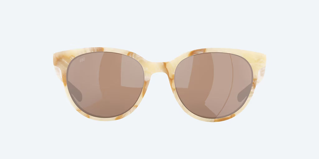 Costa Isla 06S2008 - Shiny Seashell/ Copper Silver Mirror Polarized Glass