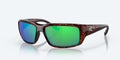 Costa Sunglasses Fantail - Tortoise Frame w/ Green Mirror Lens
