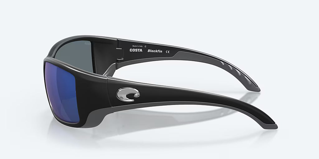 Costa Sunglasses Blackfin - Matte Black Frame W/ Blue Mirror Lens