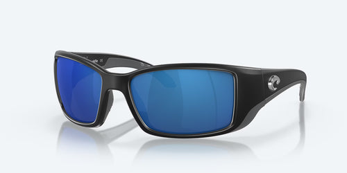 Costa Sunglasses Blackfin - Matte Black Frame W/ Blue Mirror Lens
