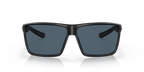 Costa Sunglasses Rincondo - Matte Black Frame w\ Gray Silver Mirror Lens