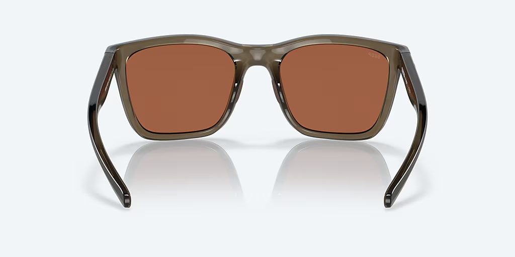 Costa Panga 06S9037 - Shiny Taupe Crystal/ Copper Silver Mirror Polarized Polycarbonate