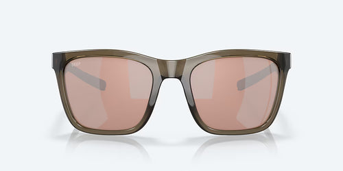 Costa Panga 06S9037 - Shiny Taupe Crystal/ Copper Silver Mirror Polarized Polycarbonate