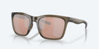 Costa Panga 06S9037 - Shiny Taupe Crystal/ Copper Silver Mirror Polarized Polycarbonate