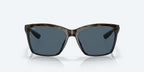 Costa Sunglasses Anaa - Shiny Retro Tortoise Frame w\ Gray Lens