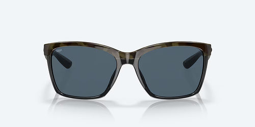 Costa Sunglasses Anaa - Shiny Retro Tortoise Frame w\ Gray Lens