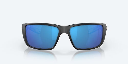 Costa Sunglasses Blackfin Pro - Matte Black Frame W/ Blue Mirror Lens