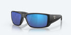 Costa Sunglasses Blackfin Pro - Matte Black Frame W/ Blue Mirror Lens