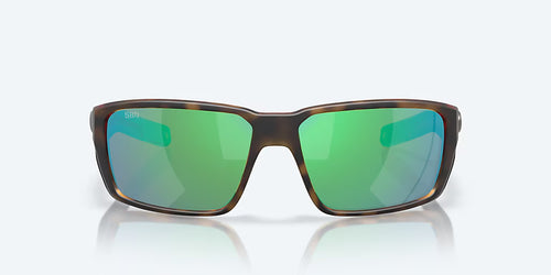 Costa Sunglasses Fantail PRO Polarized - Matte Tortoise Frame W/Green Mirror Glass Lens