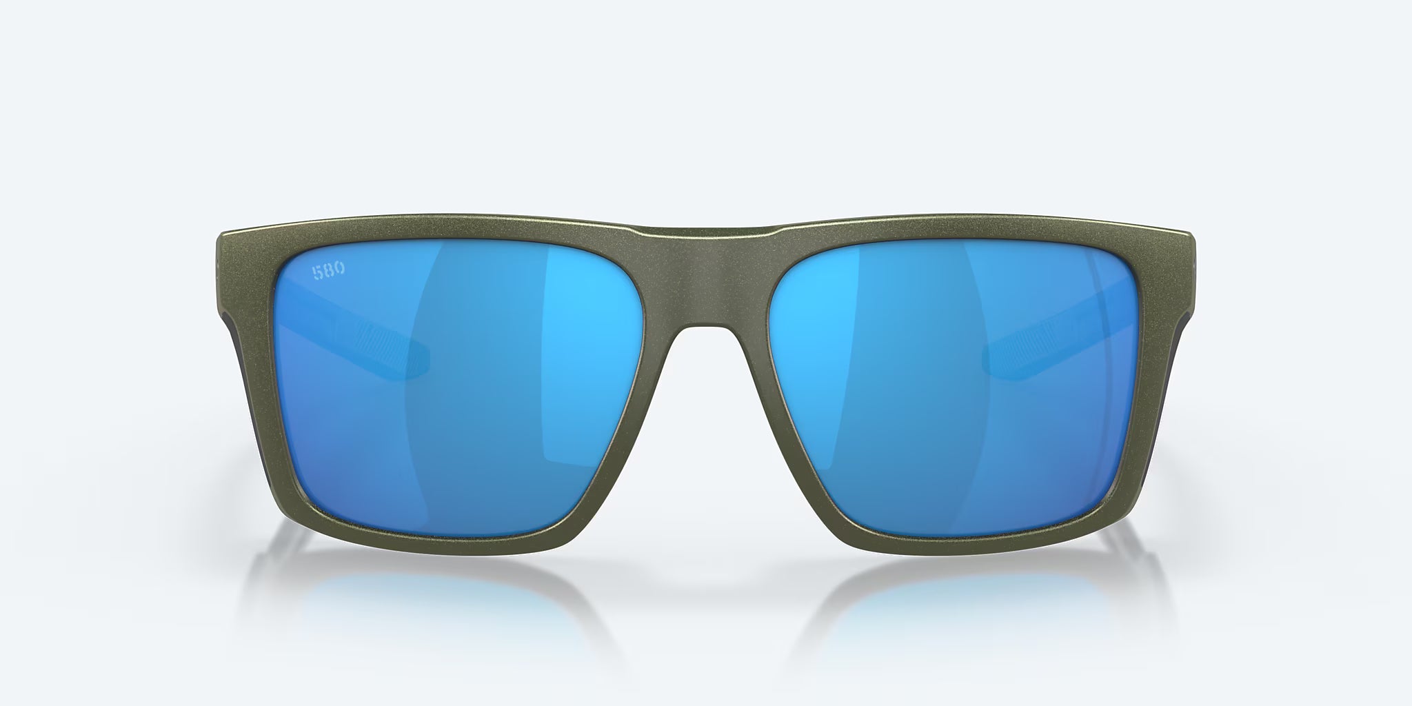 Costa Sunglasses Lido - Steel Gray Metallic W/ Blue Mirror Lens