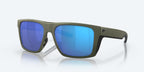 Costa Sunglasses Lido - Steel Gray Metallic W/ Blue Mirror Lens