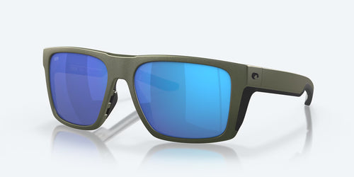 Costa Sunglasses Lido - Steel Gray Metallic W/ Blue Mirror Lens