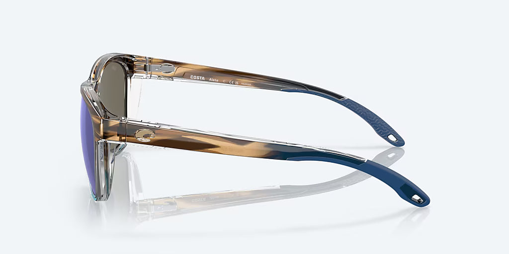Costa Aleta 06S9108- Wahoo/ Blue Mirror Polarized Glass