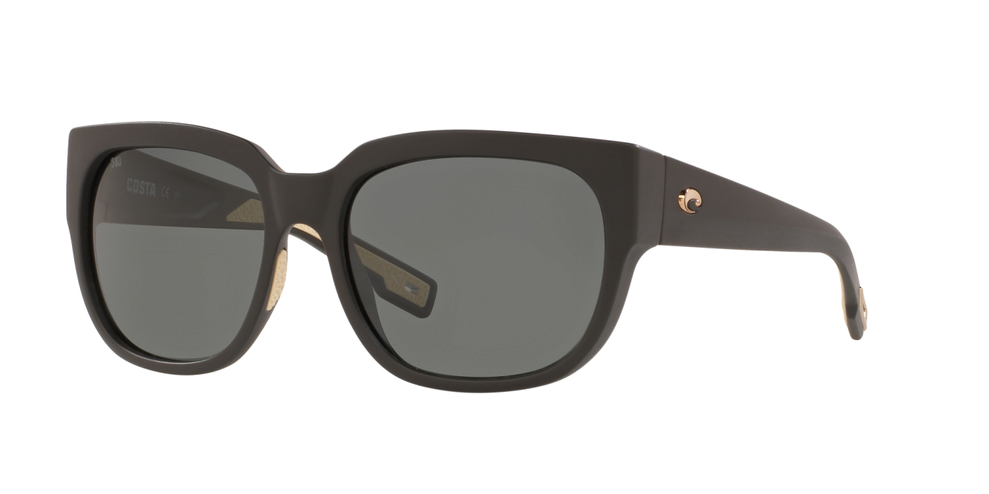 Costa Sunglasses Waterwoman 2 - Matte Black Frame w\ Gray Lens