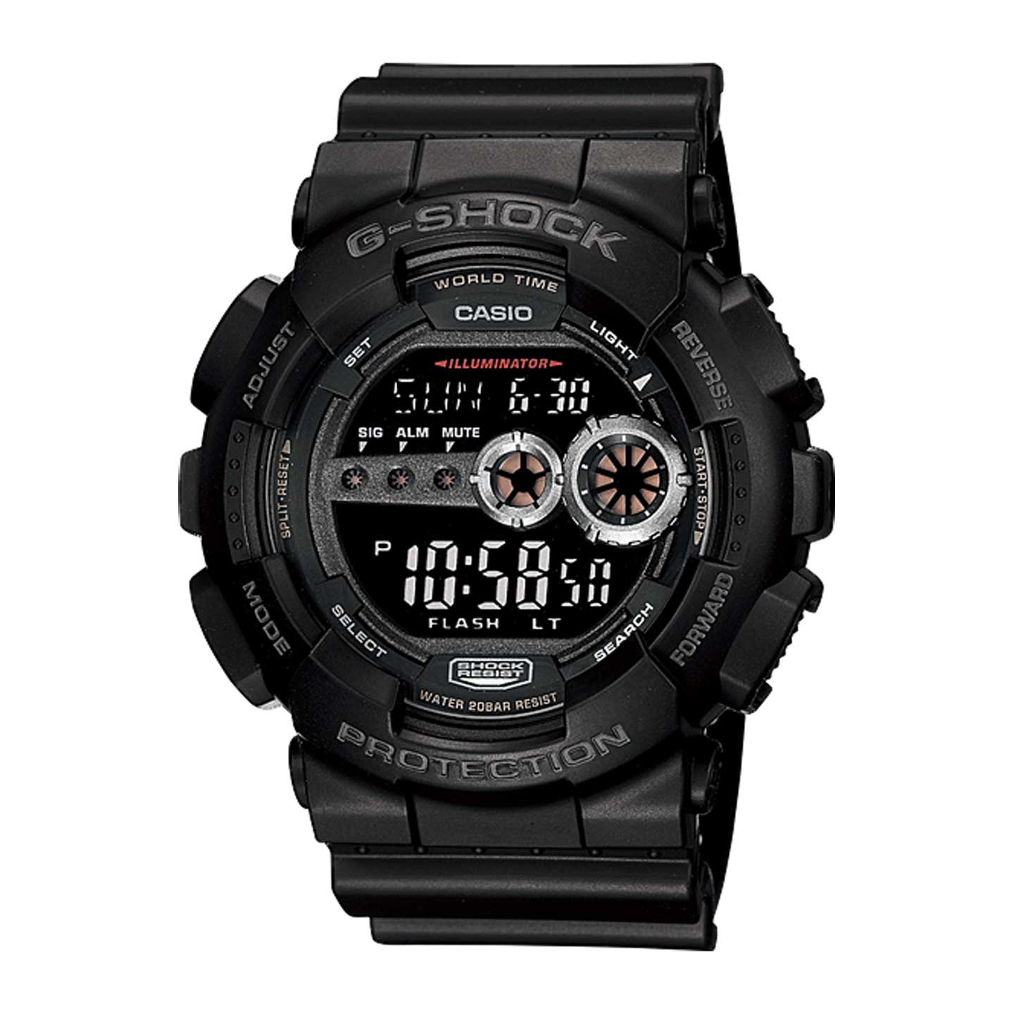 Casio G-Shock GD100-1B Digital LED Watch | Black