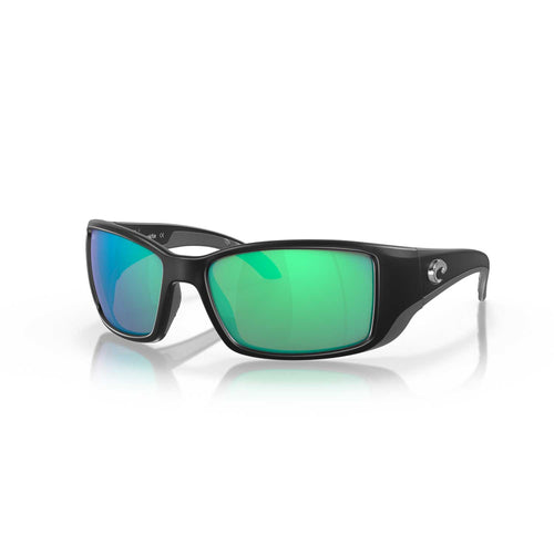Costa Sunglasses Blackfin - Matte Black Frame W/Green Mirror Lens - BeachToBlvd