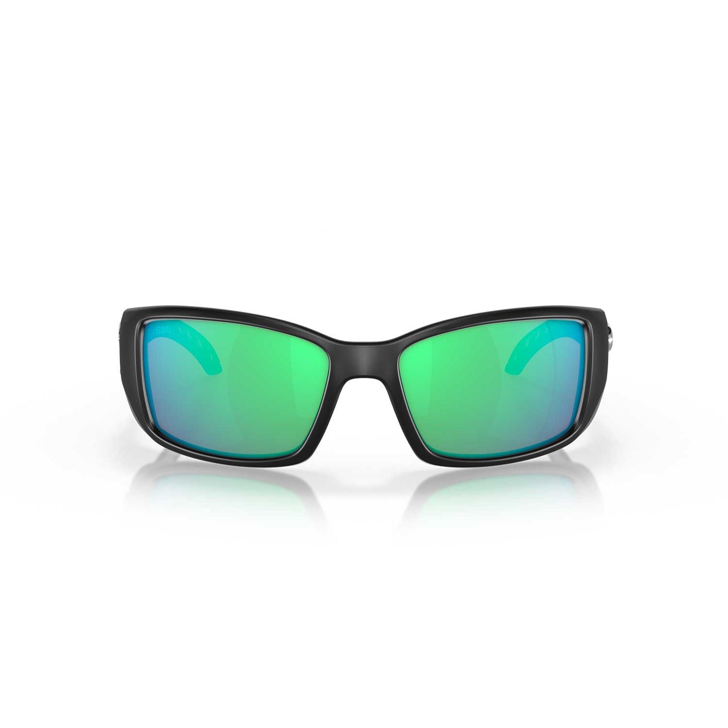 Costa Sunglasses Blackfin - Matte Black Frame W/Green Mirror Lens
