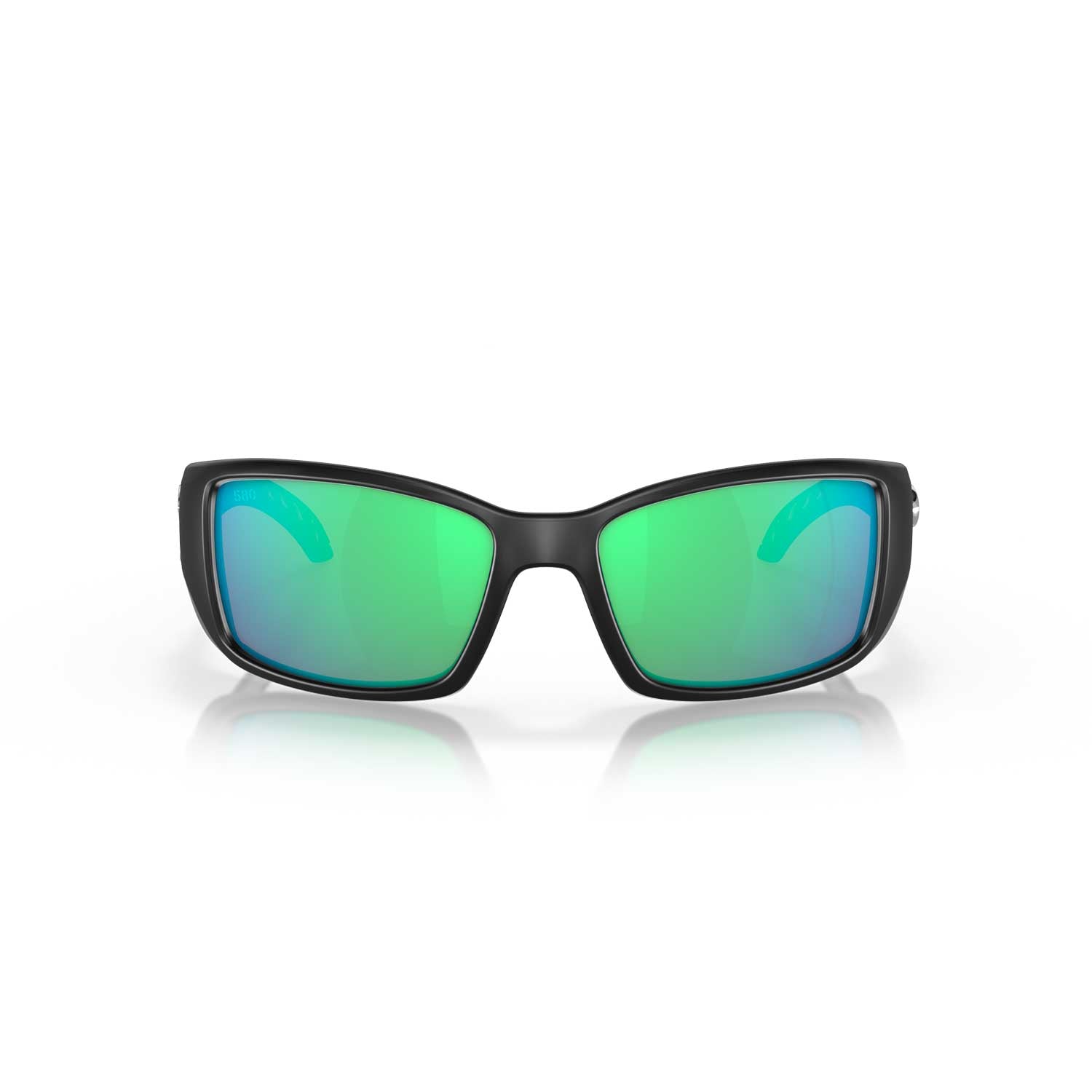 Costa Sunglasses Blackfin - Matte Black Frame W/Green Mirror Lens - BeachToBlvd