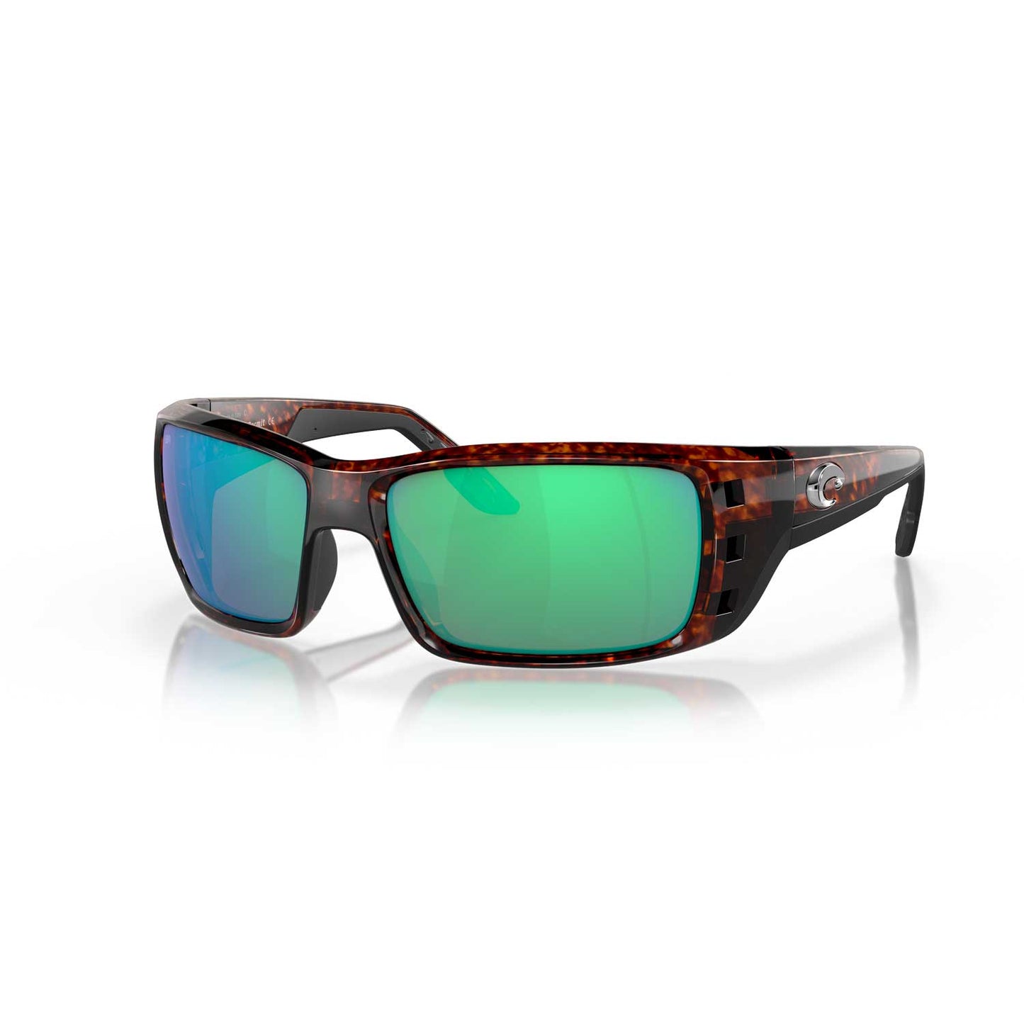 Costa Sunglasses Permit - Tortoise Frame w\ Green Mirror Polarized Glass Lens