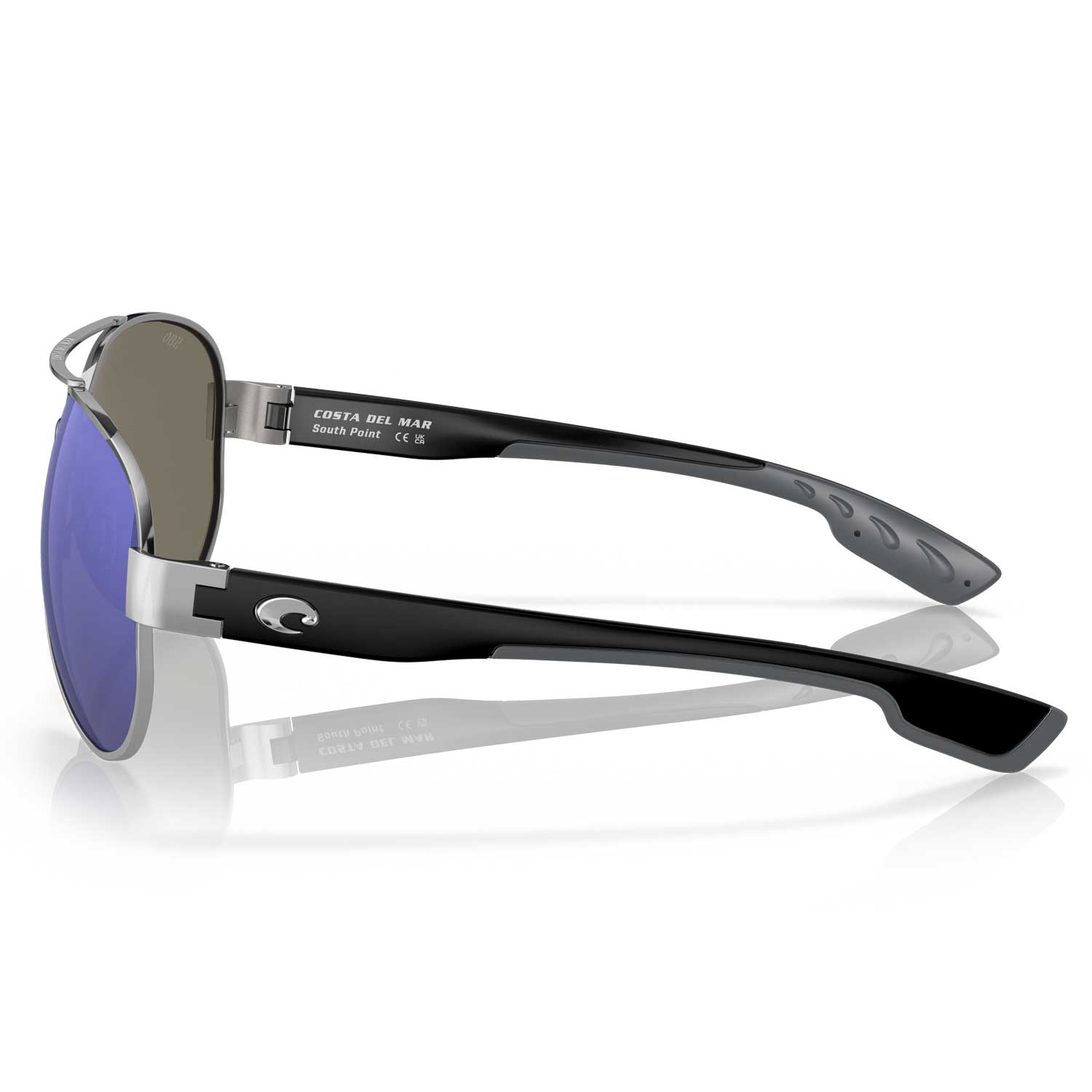 Costa South Point 21 Polarized Sunglasses - Palladium Frame / Blue Glass 580G Lens - BeachToBlvd