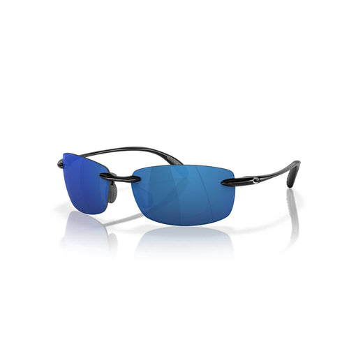 Costa Sunglasses Ballast - Shiny Black Frame - Blue Mirror Lens - BeachToBlvd
