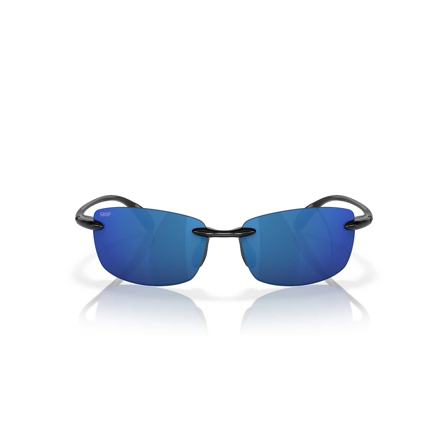 Costa Sunglasses Ballast - Shiny Black Frame - Blue Mirror Lens - BeachToBlvd