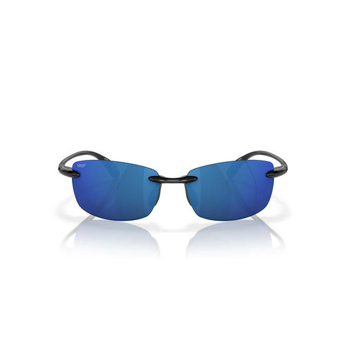 Costa Sunglasses Ballast - Shiny Black Frame - Blue Mirror Lens - BeachToBlvd