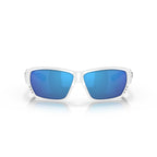 Costa Sunglasses Tuna Alley - White Frame w\ Blue Mirror Lens - BeachToBlvd