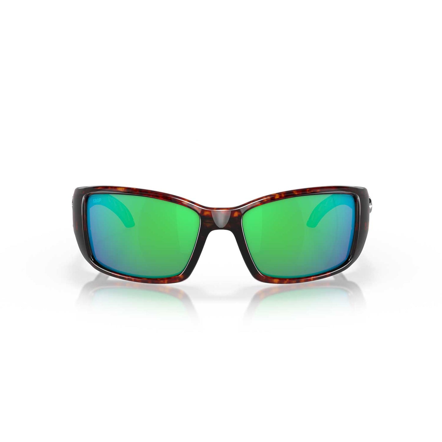 Costa Sunglasses Blackfin  - Tortoise Frame w/ Green Mirror Lens