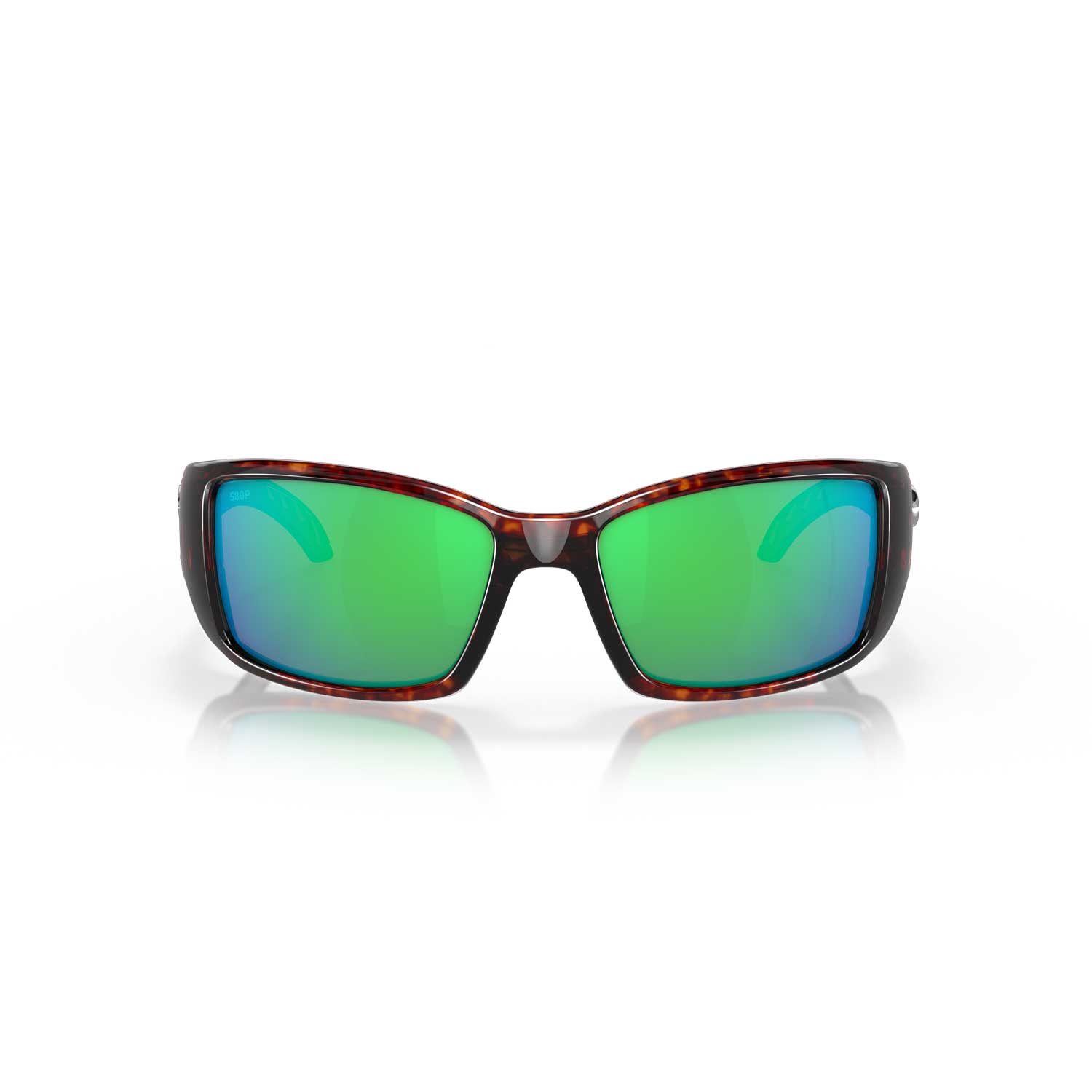 Costa Sunglasses Blackfin  - Tortoise Frame w/ Green Mirror Lens - BeachToBlvd