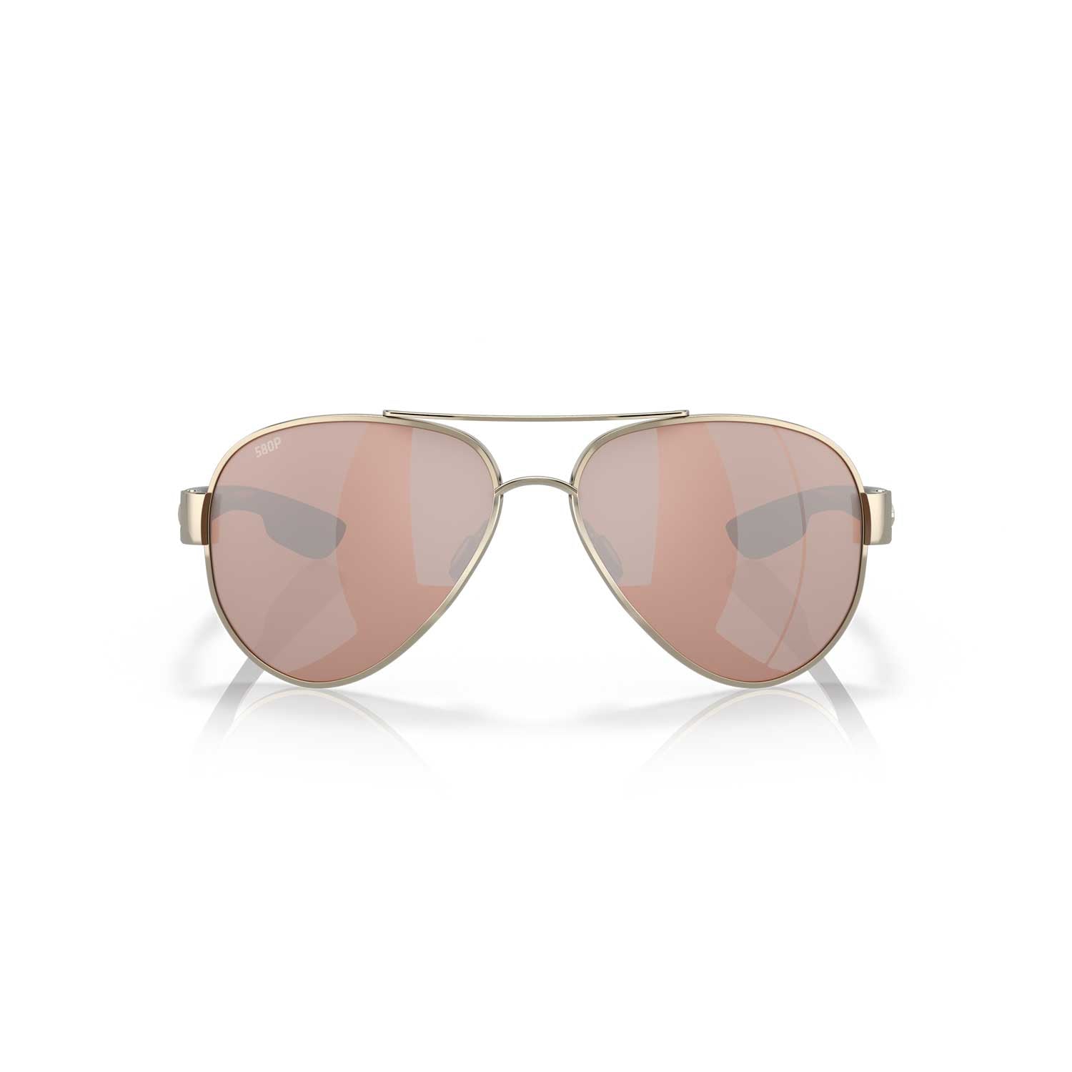 Costa Sunglasses South Point Rose Gold Frame W/Copper Silver Mirror Lens - BeachToBlvd