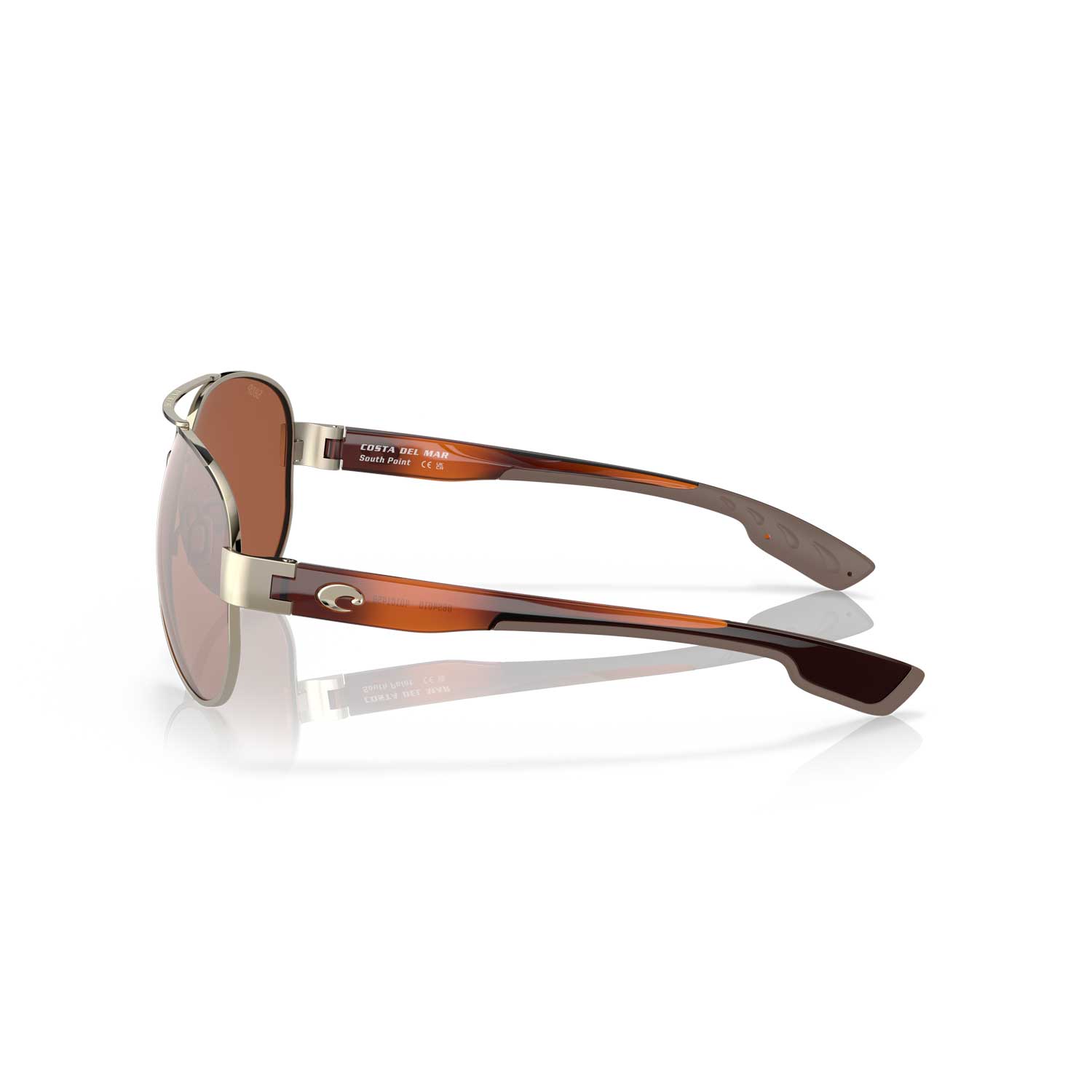 Costa Sunglasses South Point Rose Gold Frame W/Copper Silver Mirror Lens - BeachToBlvd