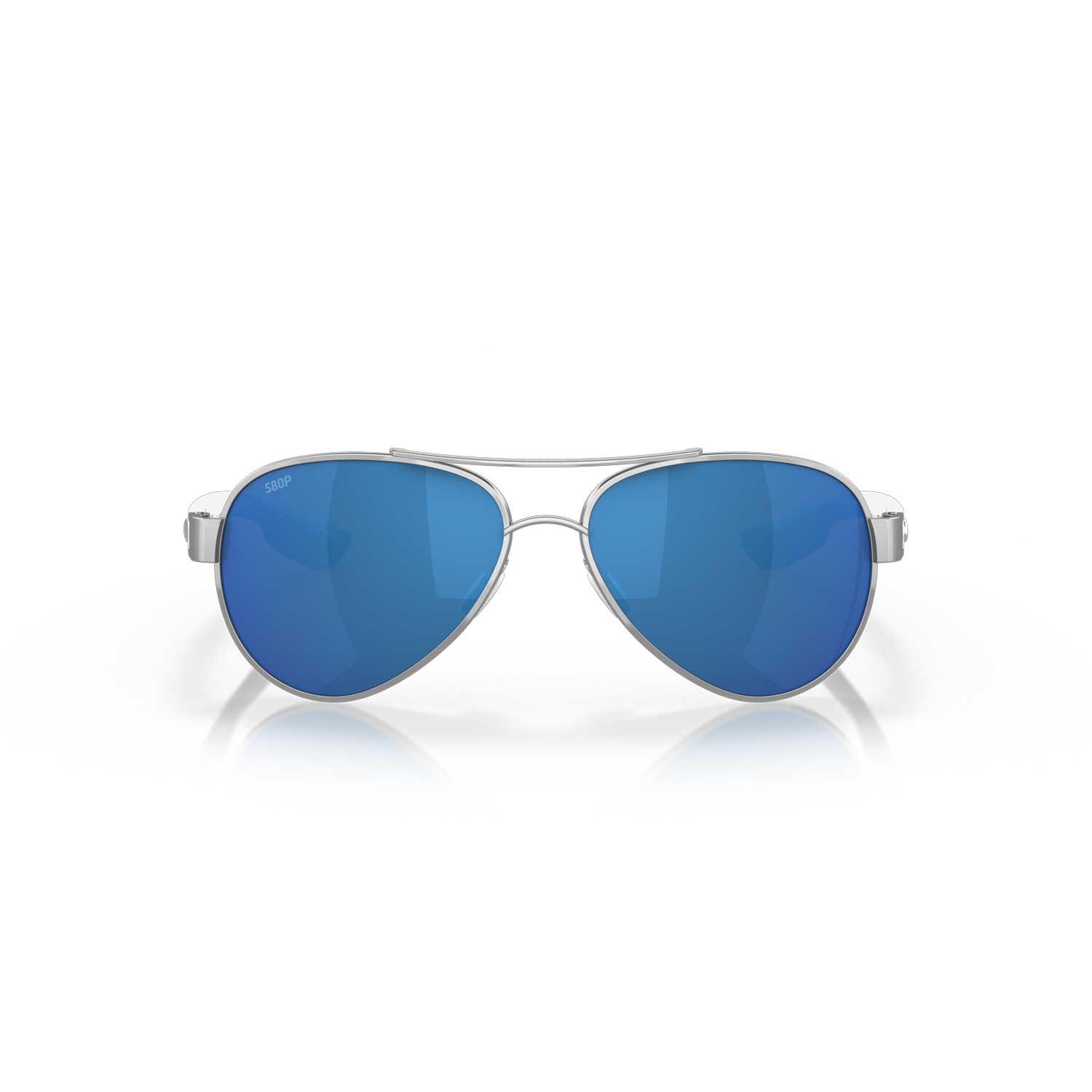 Costa Sunglasses Loreto Palladium Frame W/Blue Mirror Lens - BeachToBlvd