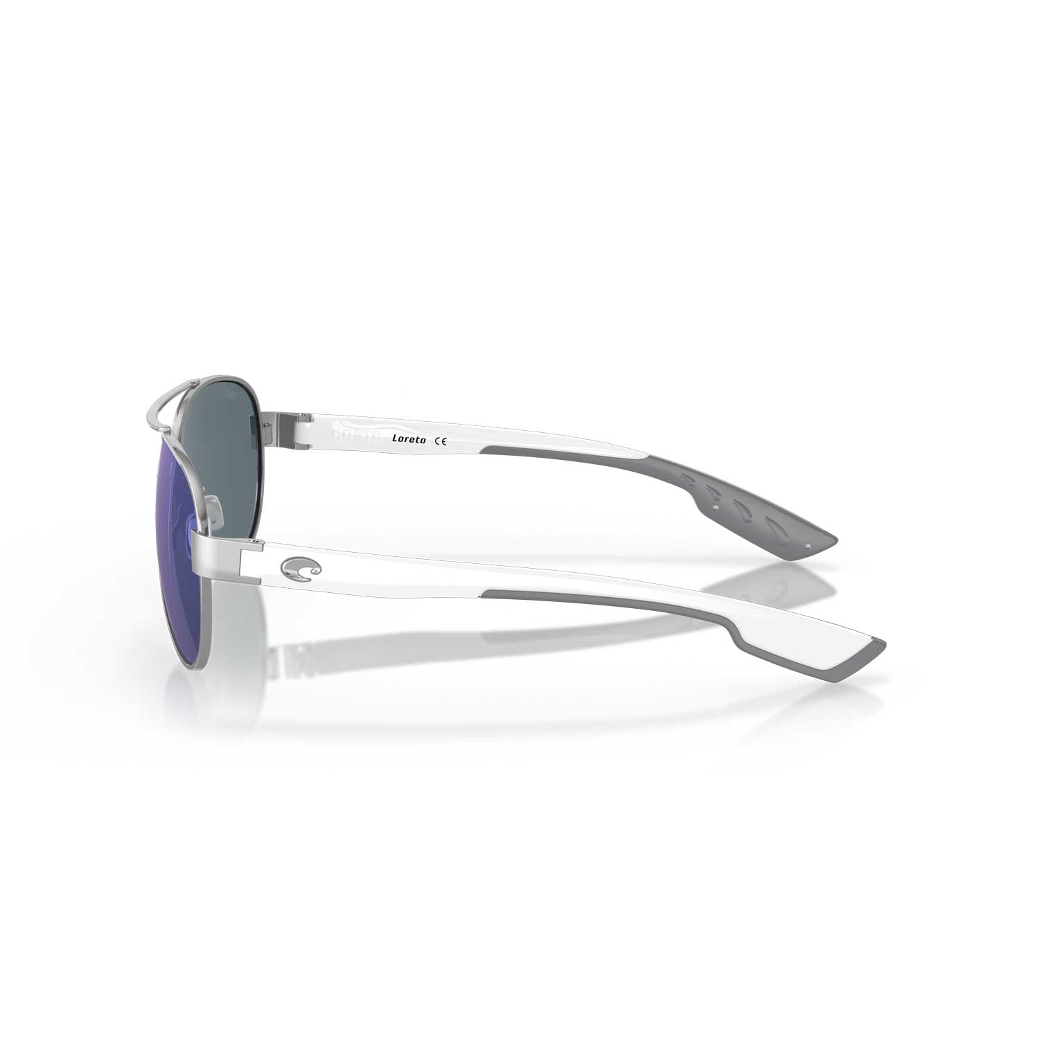 Costa Sunglasses Loreto Palladium Frame W/Blue Mirror Lens - BeachToBlvd